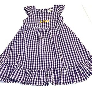 LSU Girl's Dress / Sz 3T / Purple White Gold / Plaid / LSU Tigers / SEC